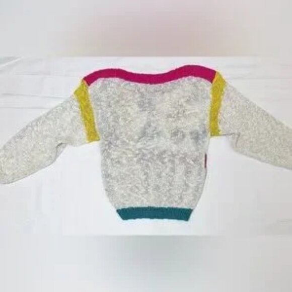 Vintage 80’s Chaus Knit Sweater Geometric Size M Women’s Colorful Retro Cool - Picture 6 of 6